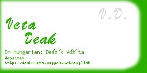 veta deak business card